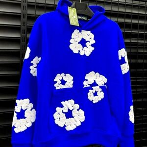 A blue coral hoodie
